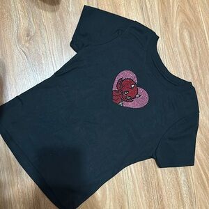 Hot Stuff Little Devil Bling Fitted Tee